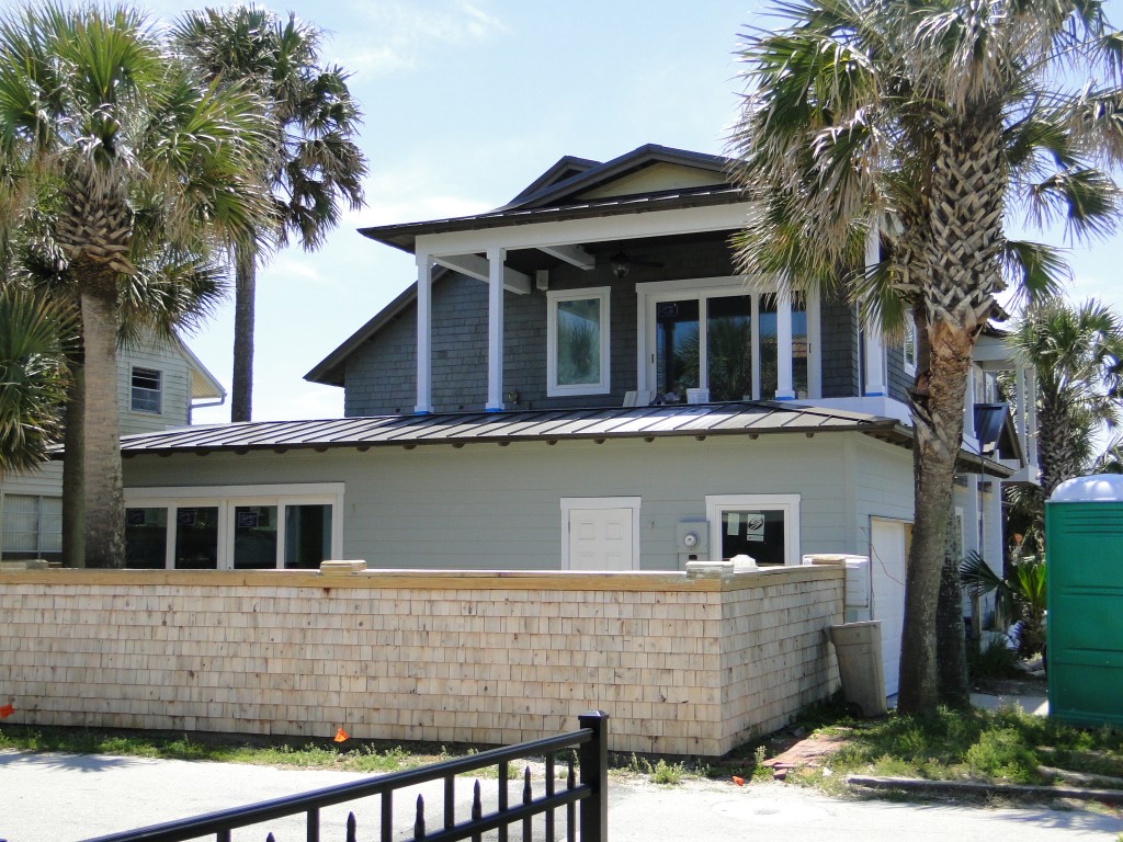 This View Shows The New Covered Porch Above The Garage